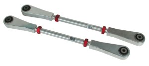 Mini Cooper Coilover Suspension Kit - Rear - SPC Performance - Adjustable Camber Arm - Silver and Red - `03-`10